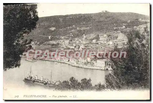 Cartes postales VILLEFRANCHE-sur-MER vue g�n�rale