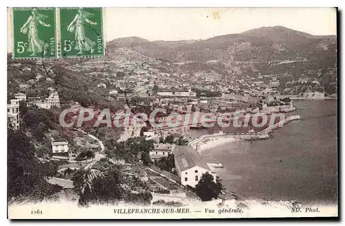 Cartes postales VILLEFRANCHE-sur-MER vue g�n�rale