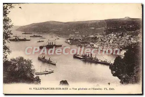 Cartes postales VILLEFRANCHE-sur-MER la ville et l'escadre