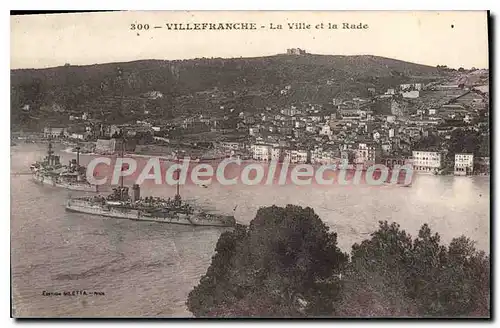 Cartes postales VILLEFRANCHE-sur-MER la ville et la rade