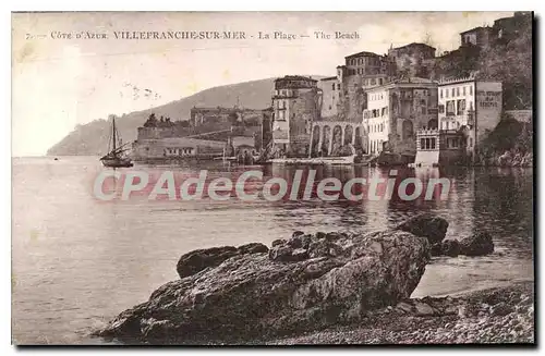 Cartes postales VILLEFRANCHE-sur-MER la plage