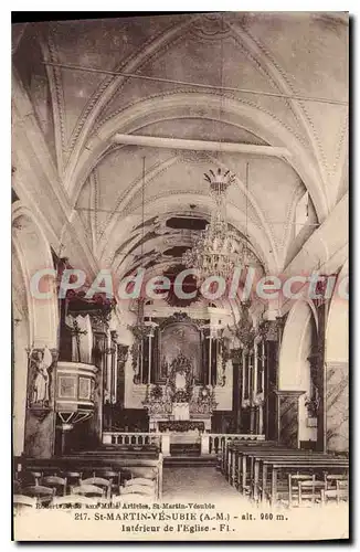 Cartes postales SAINT-MARTIN-VESUBIE �glise