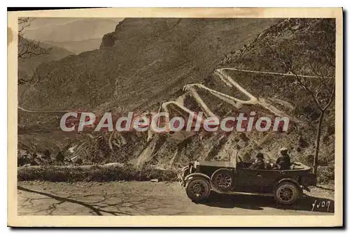 Cartes postales route de Nice � Sospel col de Braus Automobile