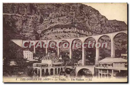 Cartes postales LES GORGES DU LOUP le viaduc