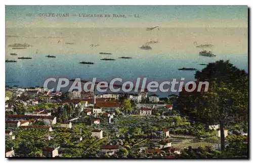 Cartes postales GOLFE JUAN escadre en rade