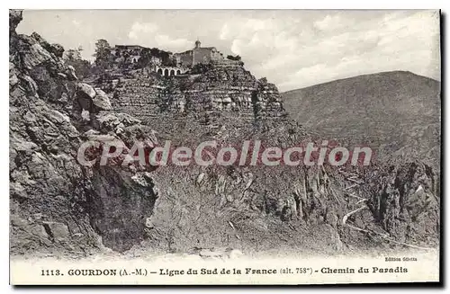 Cartes postales GOURDON chemin du paradis