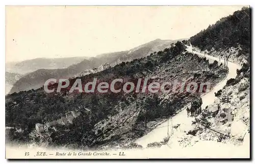 Cartes postales EZE route de la grande corniche