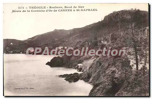 Cartes postales THEOULE ESTEREL route de la corniche d'or