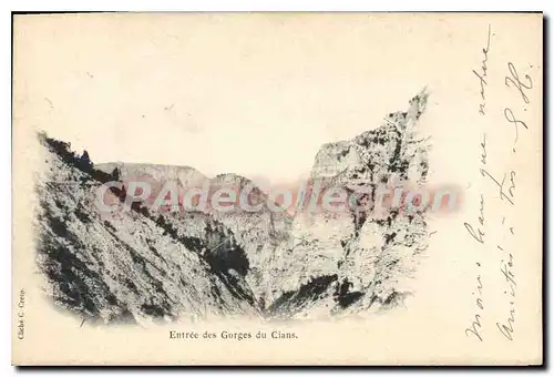 Cartes postales entr�e des Gorges du Cians