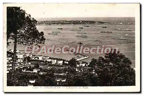 Cartes postales GOLFE JUAN escadre en rade