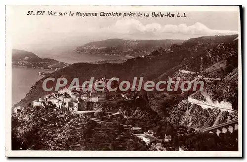 Cartes postales EZE moyenne corniche prise de Belle-Vue