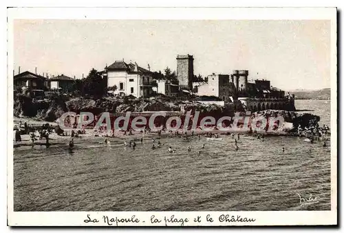 Cartes postales LA NAPOULE le ch�teau la plage