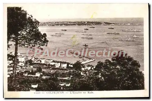 Cartes postales GOLFE JUAN escadre en rade