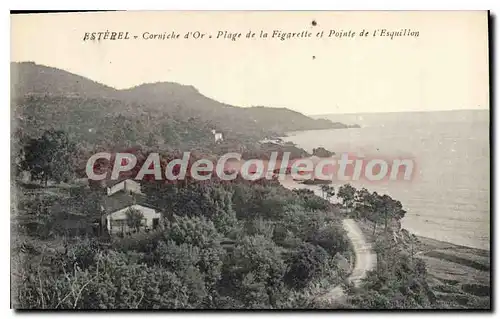 Cartes postales ESTEREL corniche d'or plage de la Figarette Point de l'Esquillon