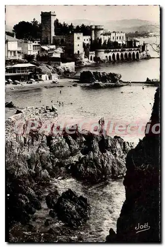 Cartes postales LA NAPOULE corniche d'or ch�teau plage