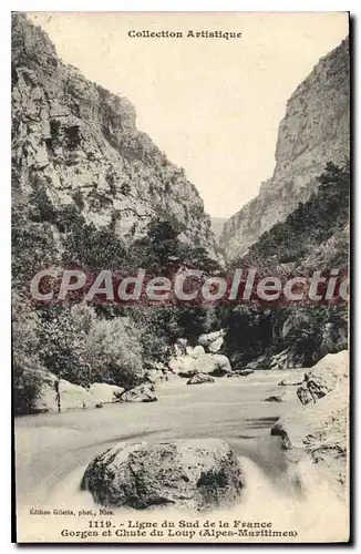 Ansichtskarte AK GORGES et Chute DU LOUP