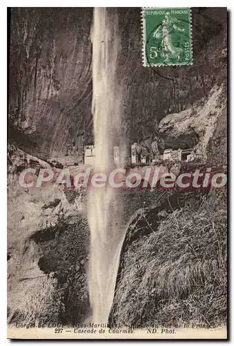 Cartes postales GORGES DU LOUP cascade de Courmes