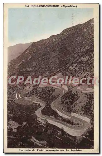 Cartes postales LA BOLLENE-VESUBIE route de Turini