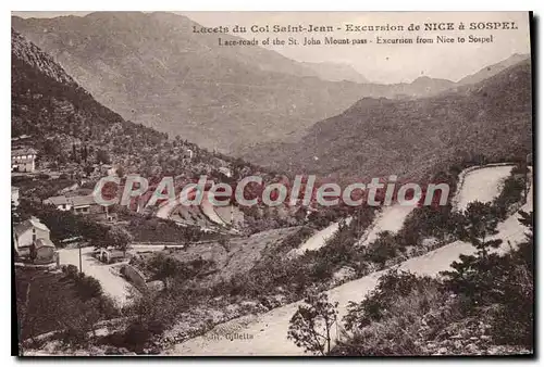 Cartes postales lacets du col Saint-Jean excursion de Nice � SOSPEL