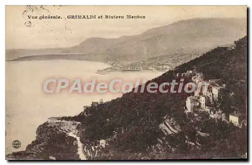 Cartes postales GRIMALDI et riviera MENTON