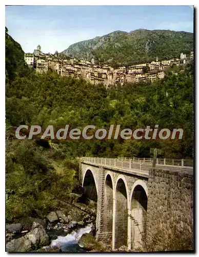 Cartes postales moderne SAORGE la roya et vue g�n�rale du village