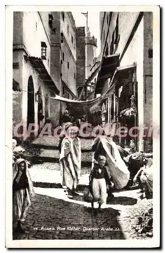 Cartes postales ALGER rue Kl�ber quartier Arabe