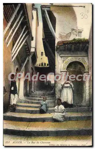 Cartes postales ALGER la rue du chameau