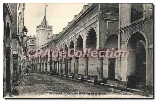 Cartes postales ALGER mosqu�e de la rue de la marine