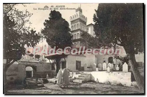 Cartes postales ALGER la mosqu�e de Sidi-Abderhaman