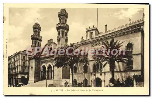 Ansichtskarte AK ALGER palais d'hiver et la cath�drale