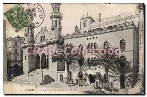 Cartes postales ALGER palais d'hiver du gouverneur