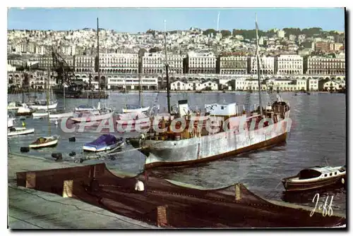 Cartes postales ALGER le port et la ville