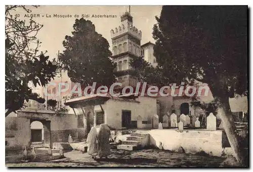 Cartes postales ALGER la mosqu�e de Sidi-Abderhaman