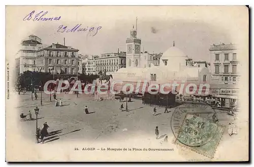 Cartes postales ALGER la mosqu�e de la place du Gouvernement