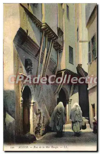 Cartes postales ALGER rue de la mer rouge