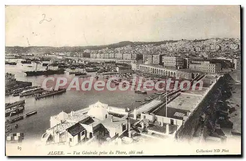 Cartes postales ALGER vue g�n�rale prise du phare c�t� sud