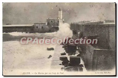 Ansichtskarte AK ALGER la Marine par un coup de vent