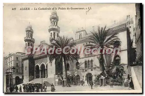 Ansichtskarte AK ALGER la cath�drale et le palais du gouverneur