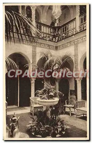 Cartes postales ALGER palais d'�t� du gouverneur cour int�rieure