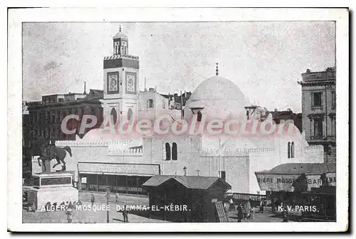 Cartes postales ALGER mosqu�e Djemma-el-K�bir