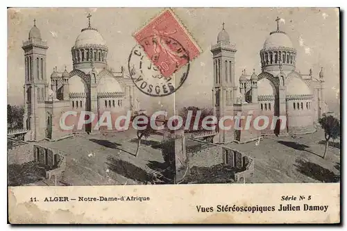 Ansichtskarte AK ALGER Notre Dame d'Afrique vue st�r�oscopique