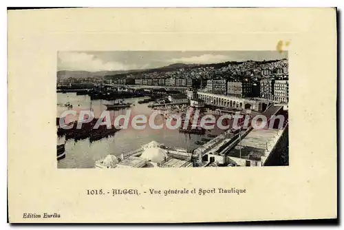 Cartes postales ALGER vue g�n�rale et sport nautique