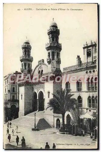 Cartes postales ALGER la cath�drale et le palais d'hiver du gouverneur