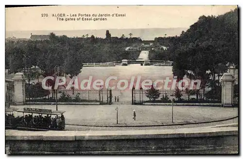 Cartes postales ALGER portes du jardin d'essai