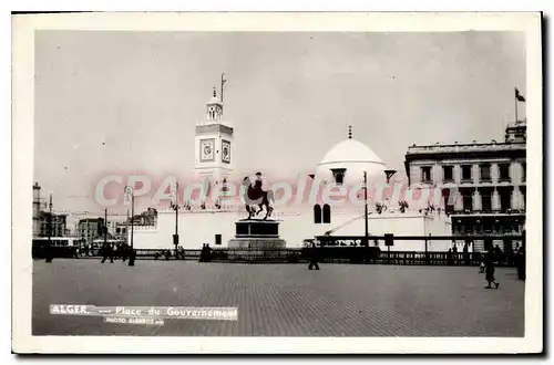 Cartes postales ALGER place du gouvernement