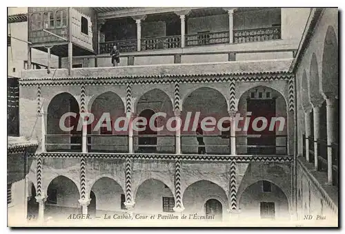 Cartes postales ALGER la Casbah cour et pavillon de l'�ventail