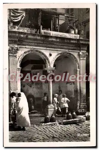 Cartes postales ALGER la Casbah fontaine turque de la rue de la Casbah