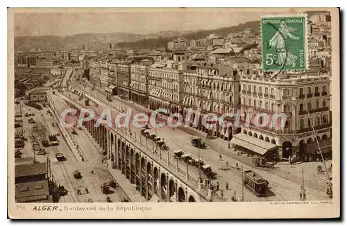 Ansichtskarte AK ALGER boulevard de la R�publique