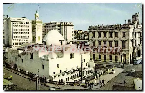 Ansichtskarte AK ALGER place du gouvernement chambre de commerce grande Mosqu�e