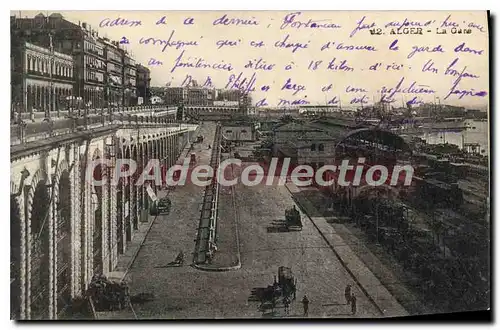 Cartes postales ALGER la gare